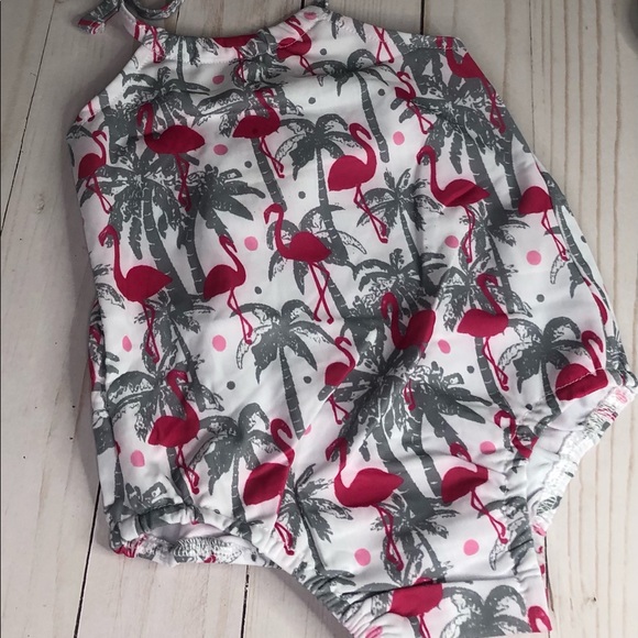Fugimei 2T Flamingo & Palm Tree Swimsuit - Picture 6 of 6